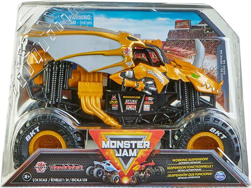Monster Jam 1:24 Collector Dragonoid Dourado Bakugan 2753 Sunny